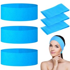 128x Disposable Spa Facial Headbands Stretch Non-Woven - PINKXHY