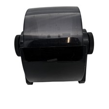 Vtg Rolodex Rotary Business Card File Black Model DRF 24C Covered Desk Organizer
