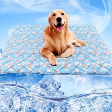 Dog Cooling Mat, Cooling Blanket for Large Dogs Bed Cover, Ice Silk Cool Pad ...