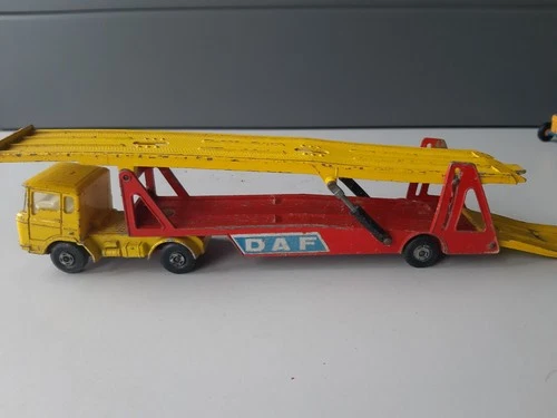 Vintage 1960s Matchbox Kingsize K-11 DAF Car Transporter 1969