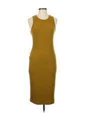Nine West Women Gold Casual Dress M