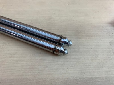 SLINGERLAND Bass Kick Drum SPUR ROD Parts Lot of 2x 60s 70s Vtg