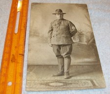 Rare World War One Photo US Army 1st Sgt named on back