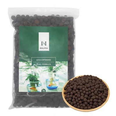 Malifea 2LBS Leca Expanded Clay Pebbles Hydroponics Supplies for 2LBS, cp