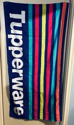Tupperware Consultant Logo Award Beach / Bath Towel.   Brand New - See Desc.