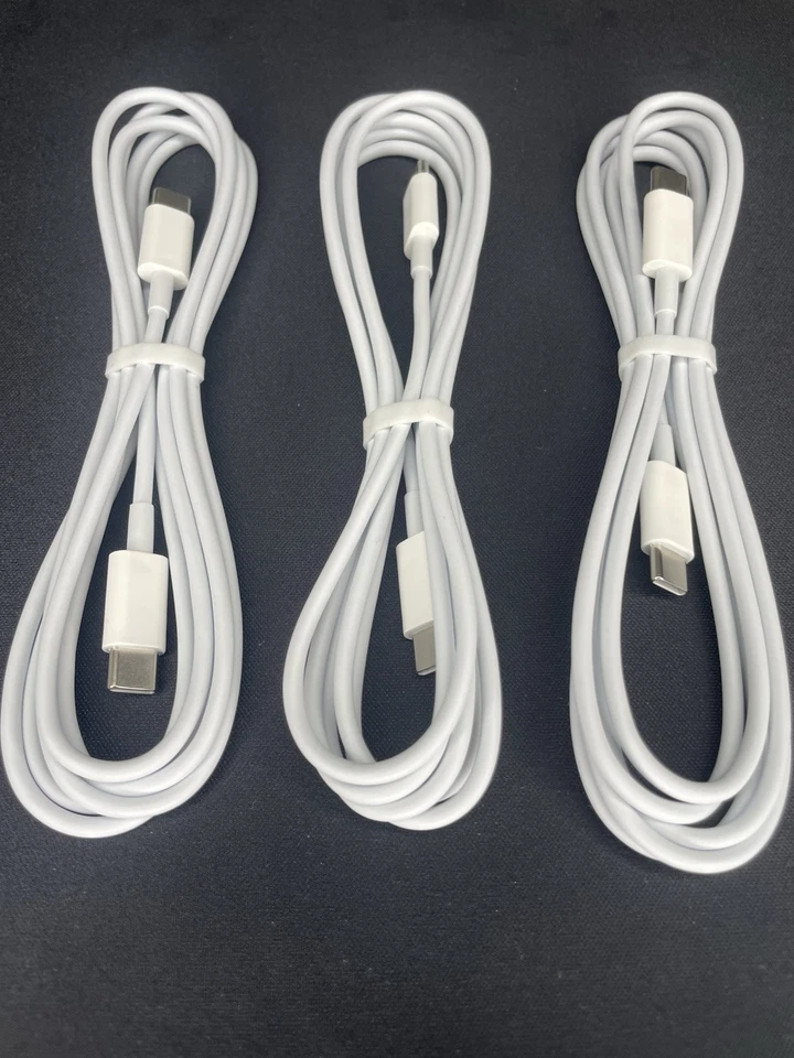 3 Pack of iPhone/Samsung Fast Charging Blocks and Chargers (6ft) - Image 3 of 4