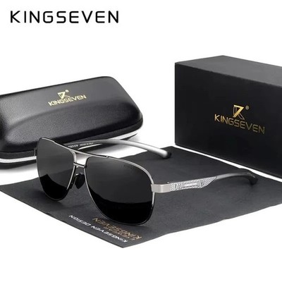Kingseven Herren Polarisierte Photochrome Sonnenbrille Brille UV400 Entspiegelt