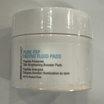 Serious Skincare PURE PEP Fading Fluid Pads 60 Pads NEW Sealed