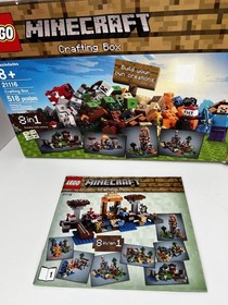 LEGO Minecraft Crafting Box Mojang 21116 Build Your Creation  Few Pieces Missing