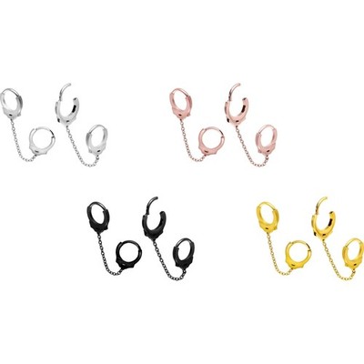 PIERCINGLINE  Piercing Ring Chirurgenstahl Segmentring Clicker HANDSCHELLEN