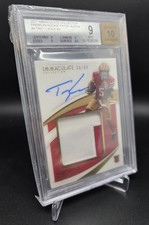 Trey Lance 2021 Immaculate /49 PREMIUM ROOKIE PATCH AUTO BGS 9/10 #PP-TRL