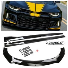 For Chevy Camaro Zl1 Lt Ls Rs Front Bumper Lip Splitter Spoiler Side Skirts Kits For Chevy Camaro Zl1 Lt Ls Rs Front Bumper Lip Splitter Spoiler Side Skirts Kits