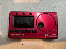 KLIQ MetroPitch Digital Tuner Metronome for All Instruments, Red
