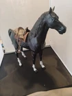 VINTAGE LOUIS MARX Black Thunderbolt Horse with Accessories