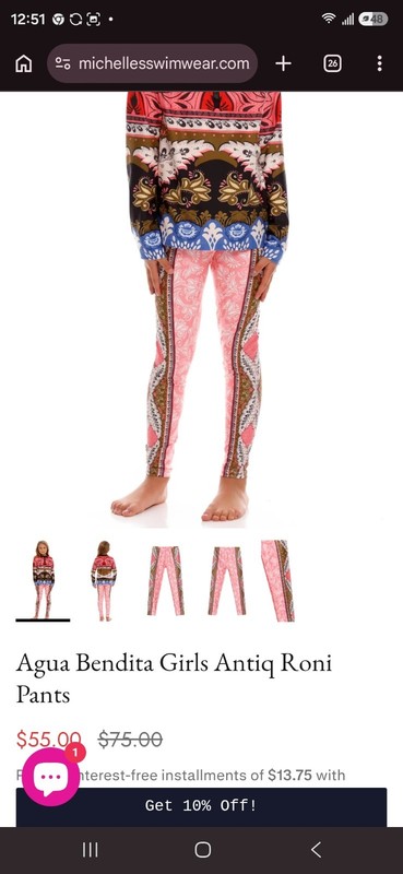 Agua Bendita Michelle Girls Leggings 14
