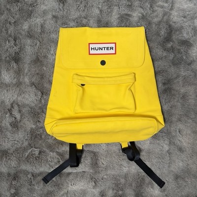 HUNTER for Target Backpack Medium Yellow Waterproof Bag Tote Travel School Bag