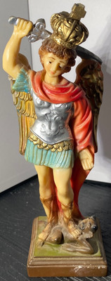 *** GLORIOUS SAINT MICHAEL THE ARCHANGEL STATUE FROM NUNS CONVENT 7.75''