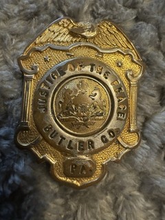 Justice Of The Peace PA Police Badge