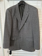 BROOKS BROTHERS Men's 43R Wool Herringbone Blazer Gray Soft Tweed 346 Jacket