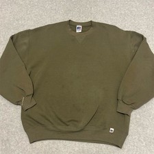 Vintage Russell Athletic Sweater XL Green 90s Pullover Sweatshirt