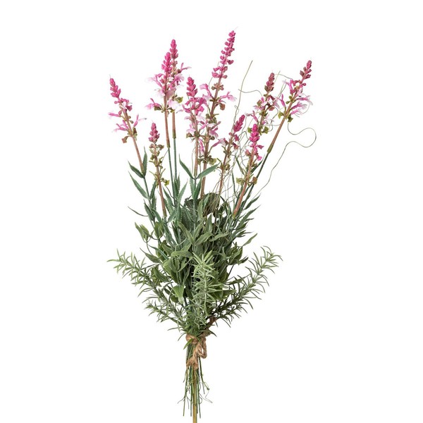 Gasper Kunstblume SALVIEN-MIX-BUSCH H 48 Cm Rosa Pflanze Kunstpflanze-image