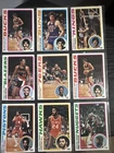 1978-79 TOPPS BASKETBALL 9 CARD LOT.