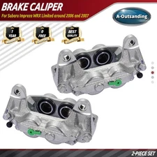 2pcs Brake Caliper For Subaru Impreza WRX Limited 2006 2007 Front Left & Right