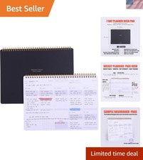 Weekly Planner Notepad-Minimalist 7-Day To Do List, 54 Sheets Dashboard Deskt...