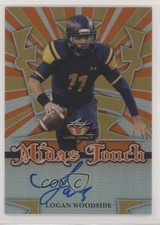 2018 Leaf Valiant Midas Touch Orange 3/35 Logan Woodside #MT-LW1 Auto 0c6