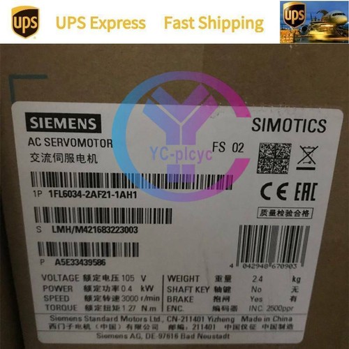 1FL6034 2AF21 1AH1 Siemens SMART PLC Module NEW UPS Expedited Shipping 1fl6034 2af21 1ah1 Siemens Smart Plc Module New Ups Expedited Shipping