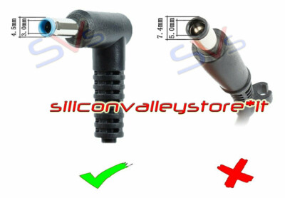 Alimentatore 65W Per HP 250 G1-G7, Pavilion, ProBook, 19,5V 3,33A, Nero, Siliconvalleystore (1 Anno Di Garanzia)