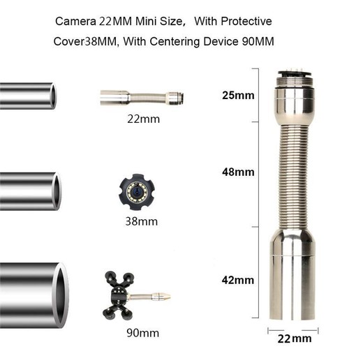 Sewer Inspection Camera Drain DVR Video Recording Pipe Industrial Endoscope - Picture 7 of 11