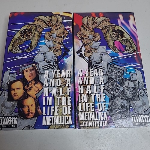 Metallica A Year And A Half In The Life Of... 2 VHS Set Movie Lot Tested NTSC