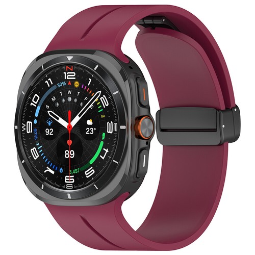 Metal Magnetic Buckle Strap For Samsung Galaxy Watch 7 Ultra 47mm Silicone Ban ⁿ - Zdjęcie 11 z 23