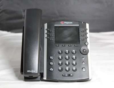 Lot of 10 Polycom VVX 411 VolP IP Office Phones w/ Handsets & Stands