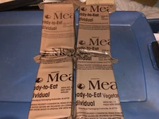 4 US Army MRE'S Meals Ready To Eat #'s 6,8,10,&11