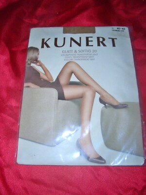 KUNERT glatt & softig Nylons Feinstrumpfhose Gr. 40-42 CASHMERE transparent OVP
