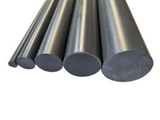 PVC Rundstäbe extrudiert dunkelgrau, Länge 1000 mm | GmbH