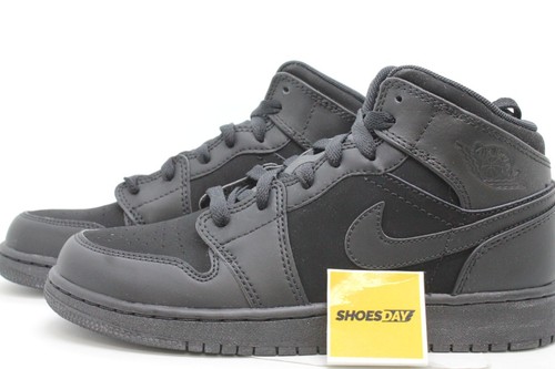 AIR JORDAN 1 RETRO PHAT BLACK GS(GRADE SCHOOL) 364771-020 - Picture 2 of 15