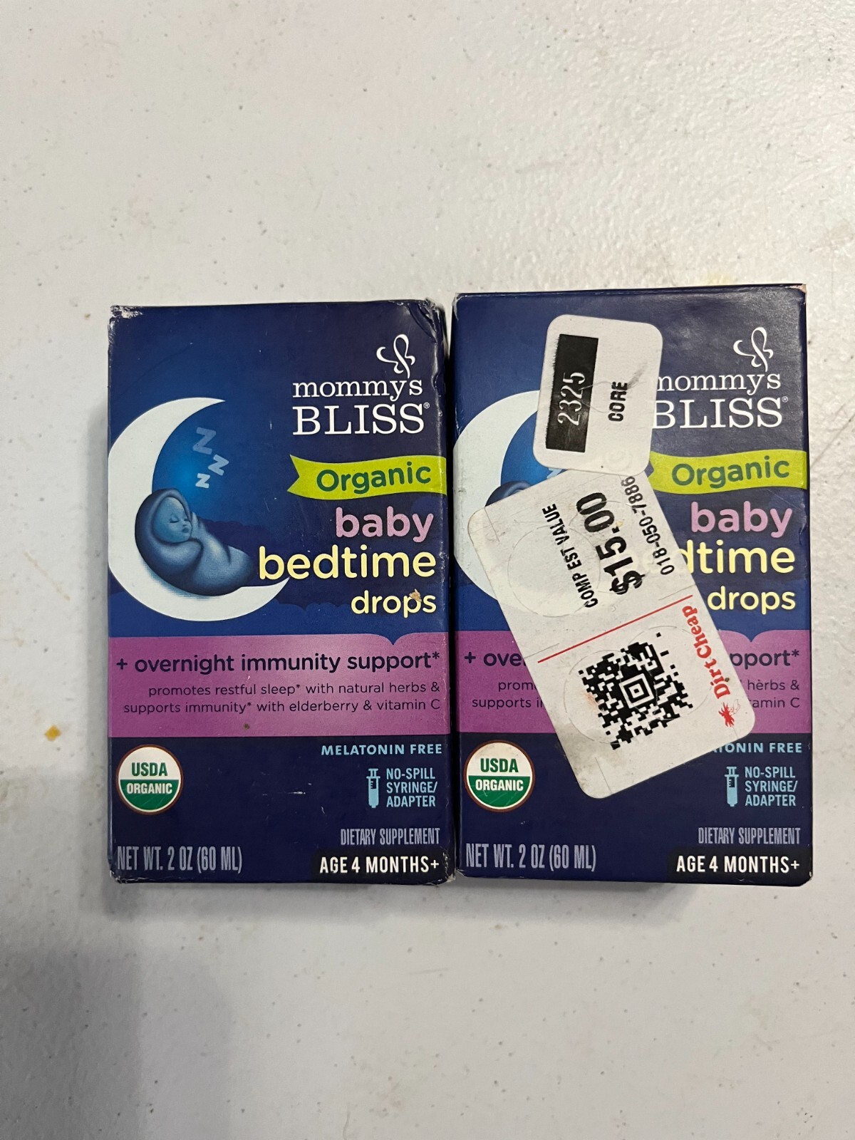 Lot of 2 Mommys Bliss Organic Baby BedTime Drops exp 05/25 eBay