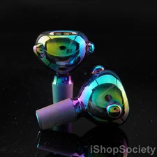 2.5" Chroma Slide Bowl 14mm Water Pipe Hookah Head Piece Thick Glass Bowl - P795