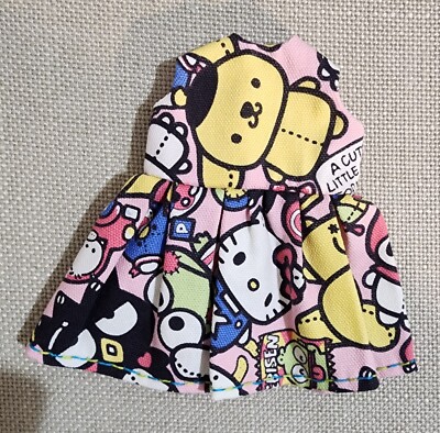Blythe Doll Dress Kawaii Print Also Fits Azone Ob22 & Ob24