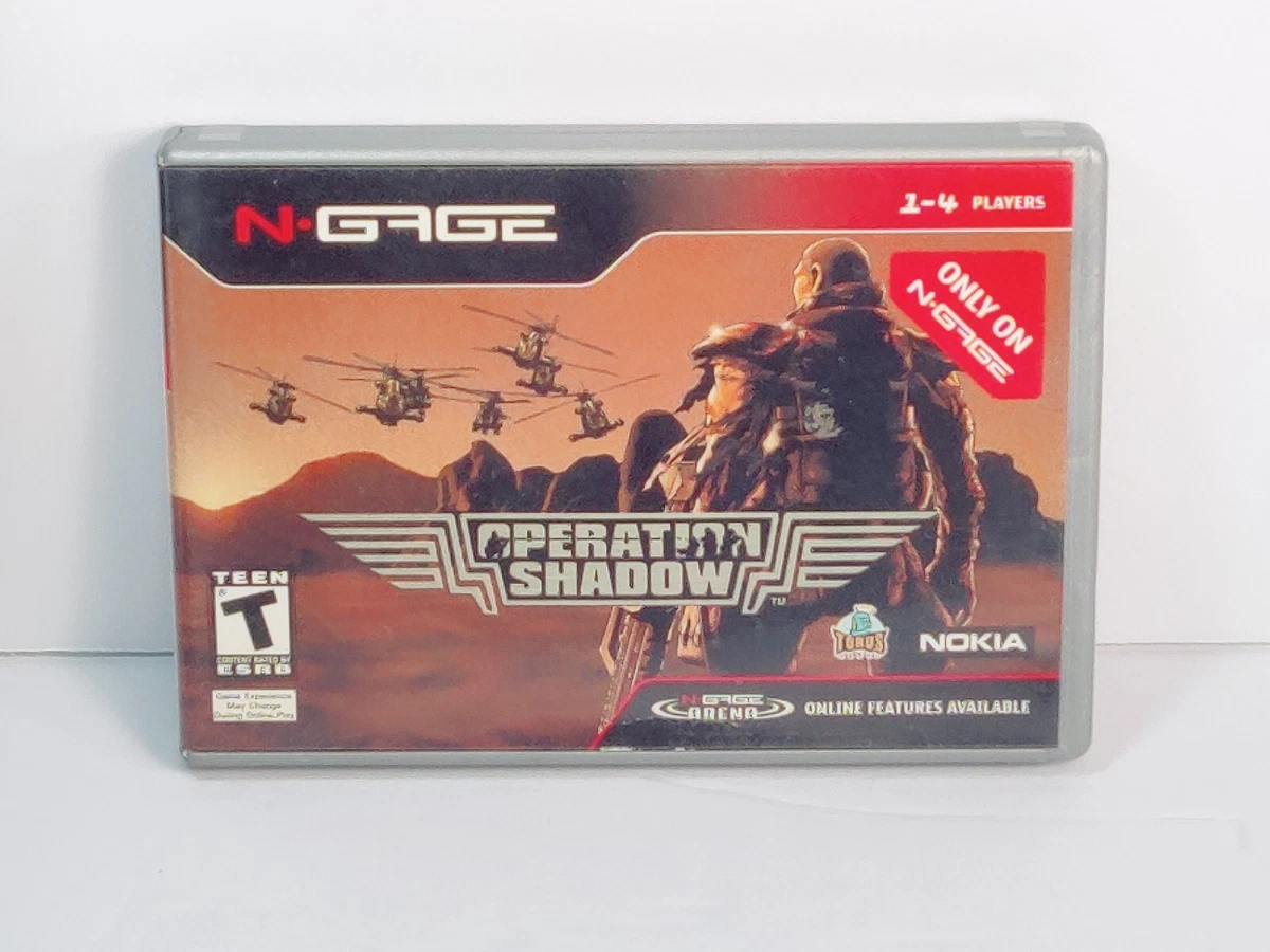 Operation Shadow Nokia N-Gage- Torus Games RARE Case And Manual.