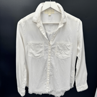 CLOTH & STONE solid white shirt top long sleeve sz xs womens CLOTH & STONE solid white shirt top long sleeve sz xs womens
