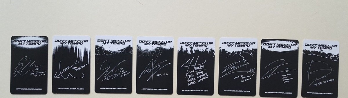 EXO Don't mess up my Tempo 3種 トレカ ポスカ EXO Don't mess up my Tempo 3種 トレカ ポスカ