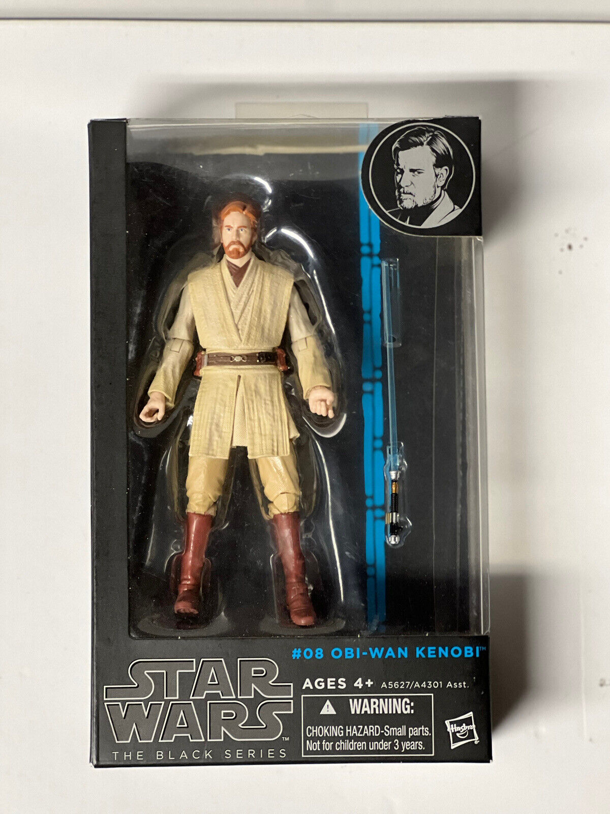 Star Wars 6" Black Series Figure Obi Wan Kenobi #08 - Blue Line, New In Box