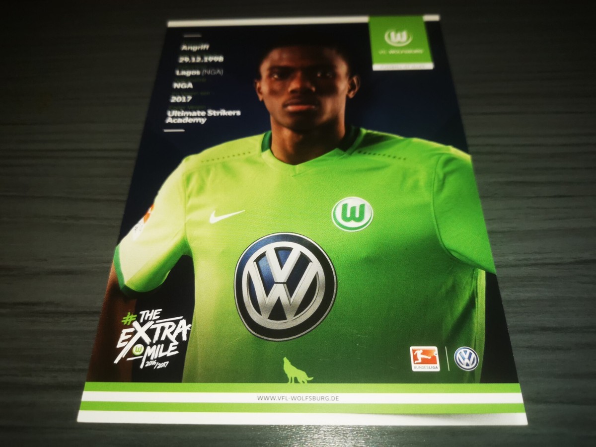 Victor Osimhen hand signed Vfl Wolfsburg Club autograph card | eBay