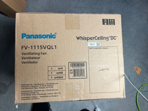 Panasonic FV-1115VQL1 50 CFM 0.5 Sone Ceiling Mounted LED Exhaust Fan with - Picture 2 of 6