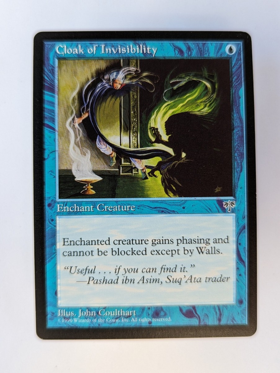 MTG — Cloak Of Invisibility — Magic the Gathering · Mirage, NM +