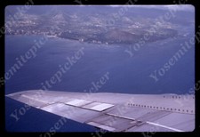 sl71 Original slide 1960's Hawaii aerial view  hotel Diamond Head  252a